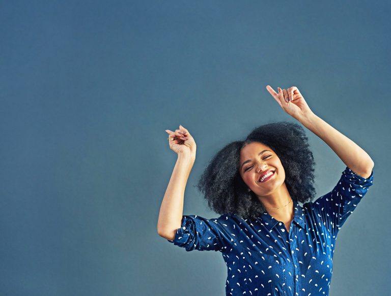 Woman happy