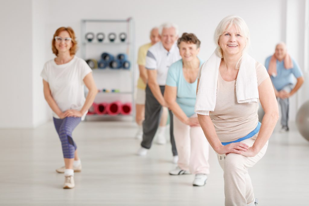 health excercise mental health benefits Exercising in group